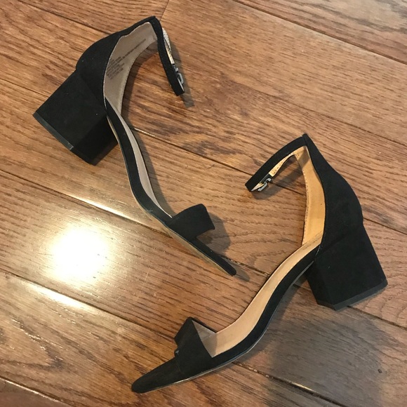 Express Black Strap Heels - Picture 3 of 3